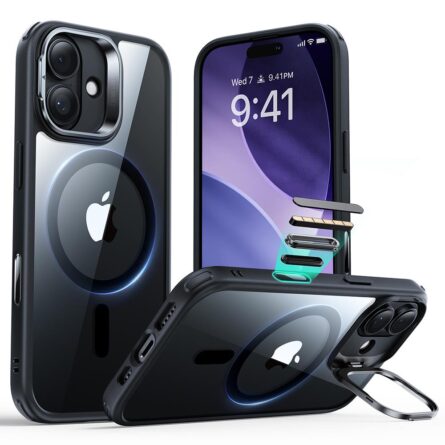 Θήκη κινητού ESR Classic Hybrid HaloLock Kickstand for iPhone 17 Clear Black
