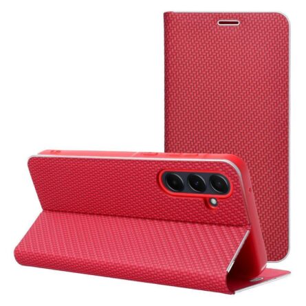Θήκη κινητού Forcell Luna Book Carbon for Samsung A26 5G Red