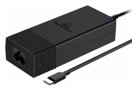 Φορτιστής Notebook PowerTech PT-1604 USB Type-C PD 90W Black