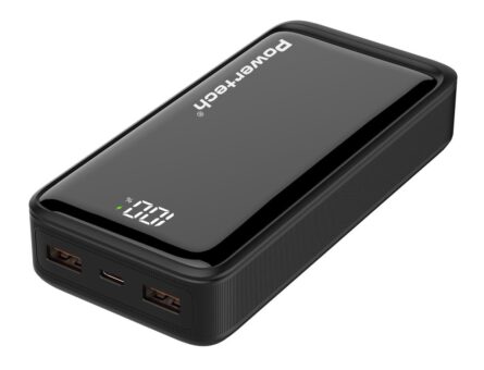 Powerbank Powertech PT-1327 με οθόνη 20000mah 22.5w Black