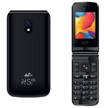 Κινητό με Πλήκτρα NSP 2650DS 4G/128M Flip Dual Sim Radio, MP3/MP4 SOS Button Black