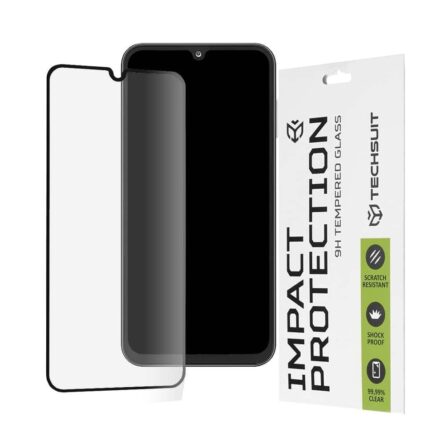Προστασία οθόνης κινητού Techsuit 111D Full Cover/Full Glue Glass for Samsung A16 4G/5G/A17 4G/5G/A18 5G Black Clear