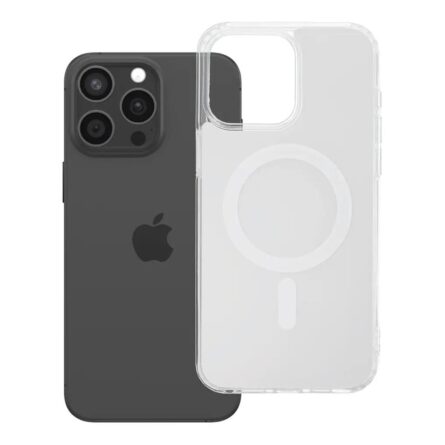 Θήκη κινητού Forcell Clear Fusion Mag Compatible with MagSafe for iPhone 15 Pro Max White