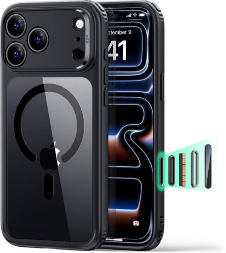 Θήκη κινητού ESR Classic Hybrid HaloLock for iPhone 18 Pro Max / iPhone 17 Pro Max Clear Black